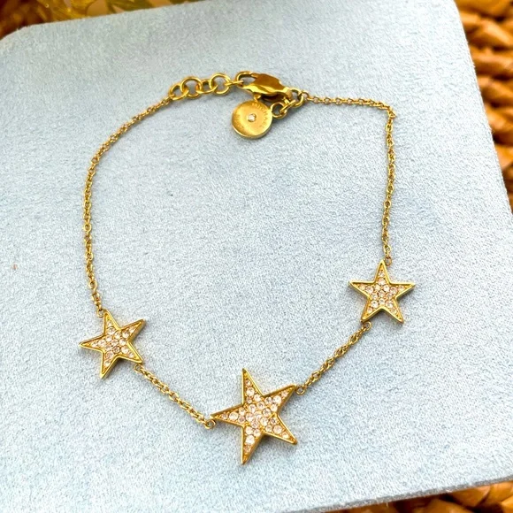 SOLD! 🌟 Michael Kors Gold Stars Bracelet 🌟 - Picture 1 of 4